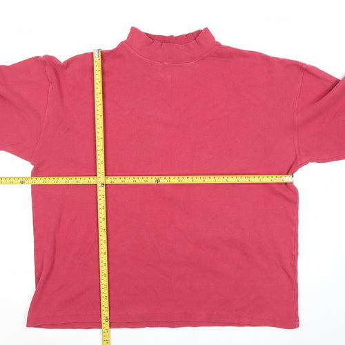 Hawkstead Sportswear Womens Red Cotton Pullover Sweatshirt L