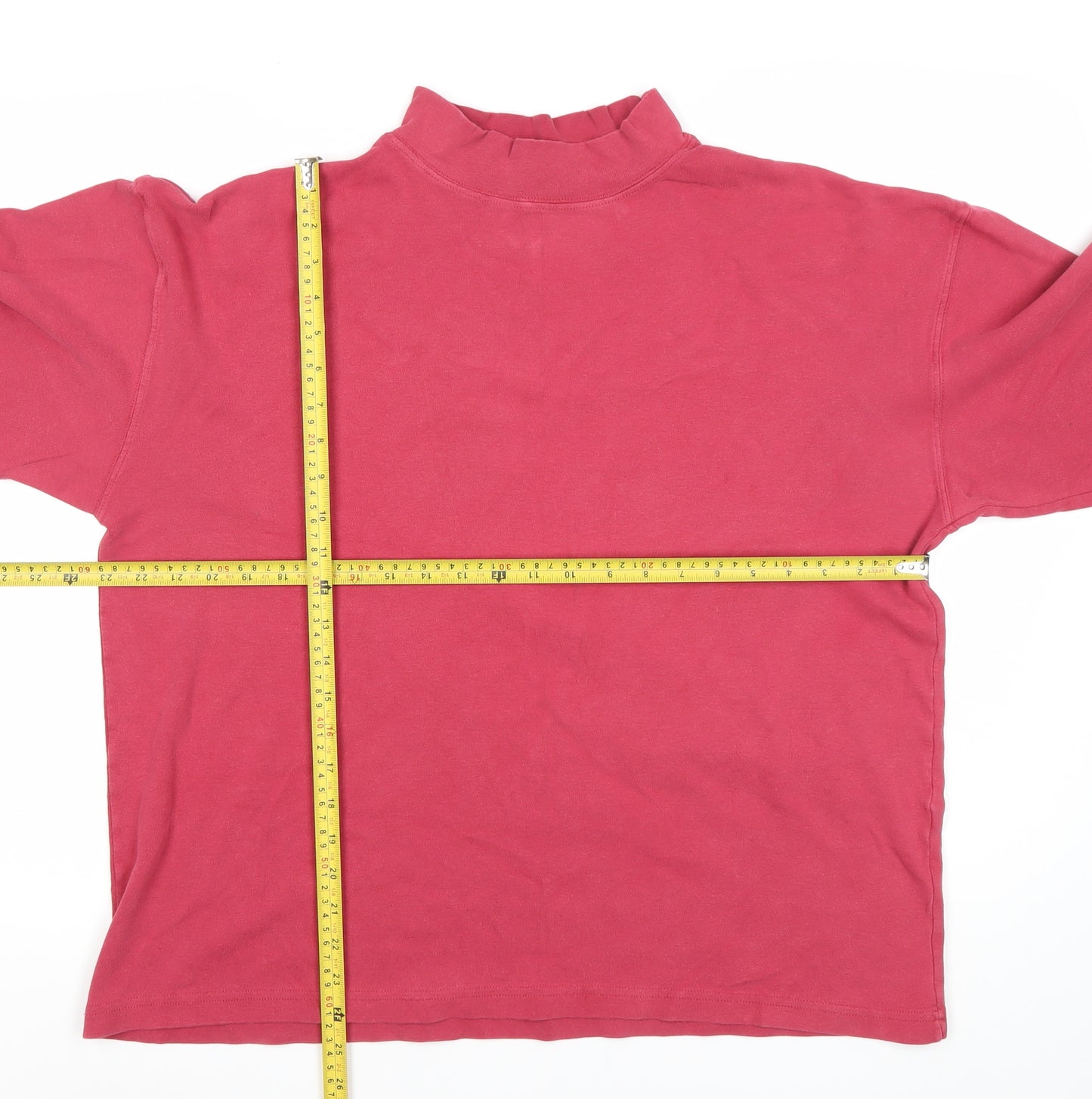 Hawkstead Sportswear Womens Red Cotton Pullover Sweatshirt L