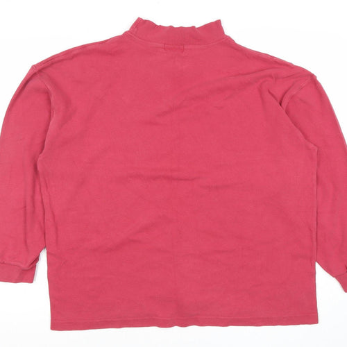 Hawkstead Sportswear Womens Red Cotton Pullover Sweatshirt L