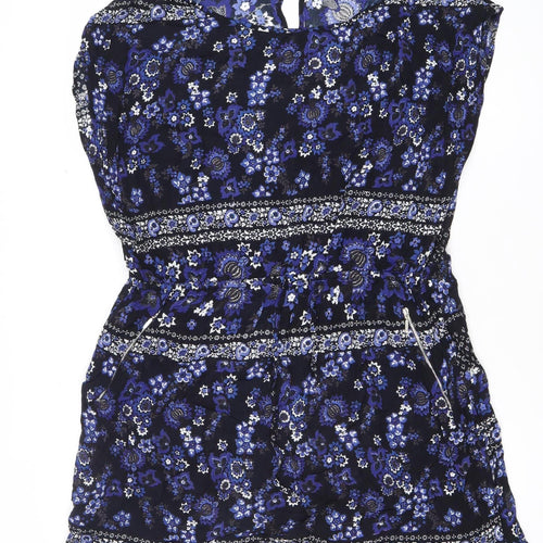 Gracech Womens Black Blue Floral Strapless Dress Size 20