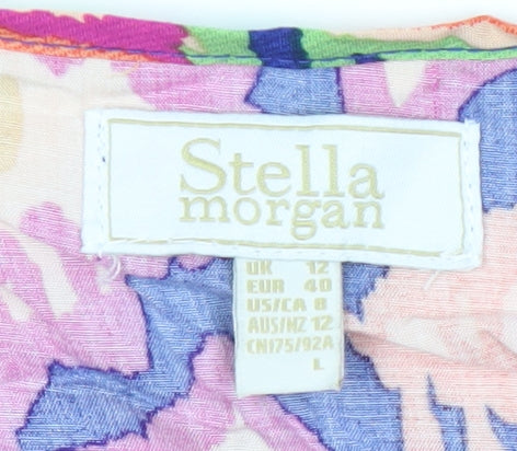Stella Morgan Womens Multicoloured Size 12 Tunic Sleeveless Blouse Viscose