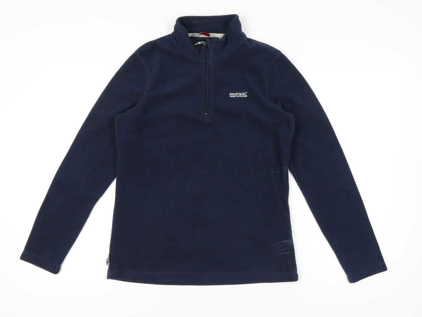 Regatta Women’s Navy Fleece Sweatshirt UK 10 Pullover 1/2 Zip Outdoor