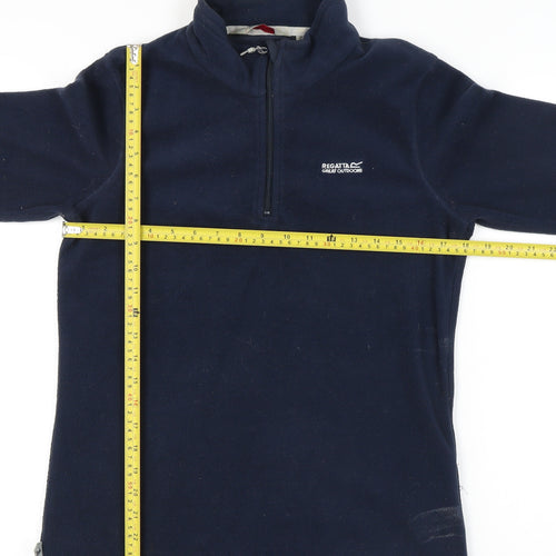 Regatta Women’s Navy Fleece Sweatshirt UK 10 Pullover 1/2 Zip Outdoor