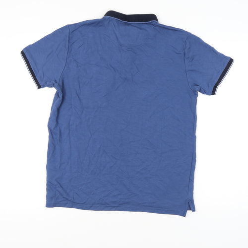 Le Shark Men’s Blue Polo Shirt Size L Short Sleeve Collared Casual