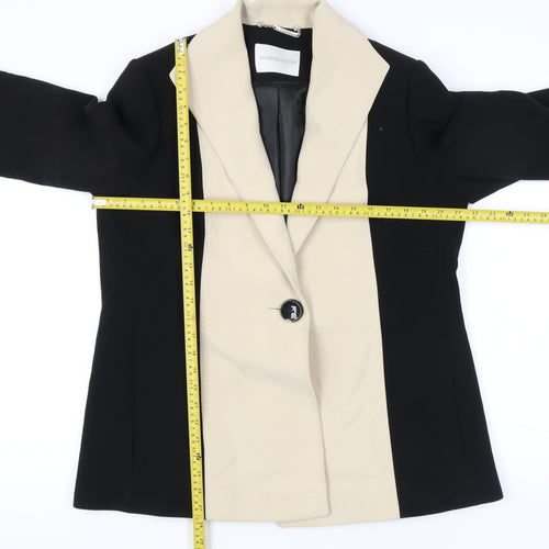 Windsmoor Women’s Black Beige Colourblock Blazer Jacket UK 16