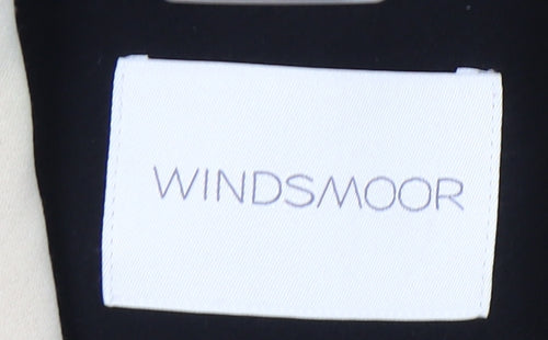 Windsmoor Women’s Black Beige Colourblock Blazer Jacket UK 16