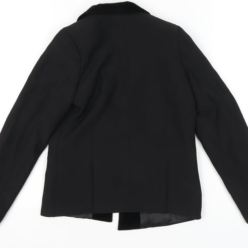 Paisley London Girls Black Slim Fit Blazer Jacket Size 12 Years