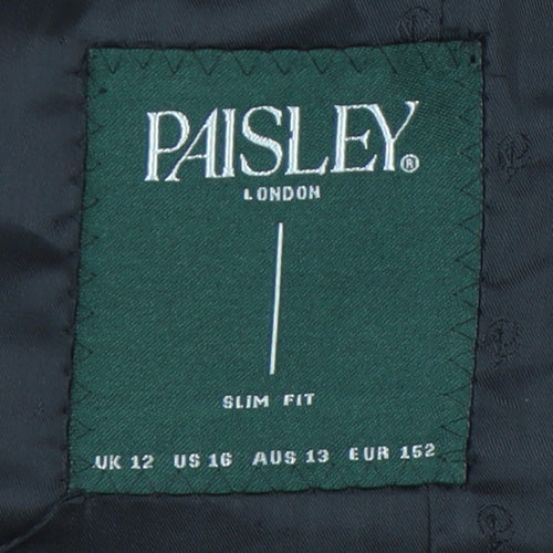 Paisley London Girls Black Slim Fit Blazer Jacket Size 12 Years