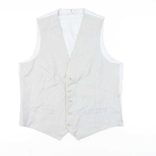 Marks and Spencer Men’s Grey Waistcoat XL 42in Chest Regular Fit