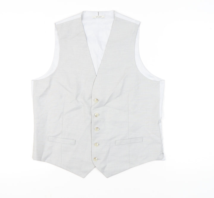 Marks and Spencer Men’s Grey Waistcoat XL 42in Chest Regular Fit