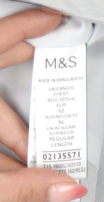 Marks and Spencer Men’s Grey Waistcoat XL 42in Chest Regular Fit
