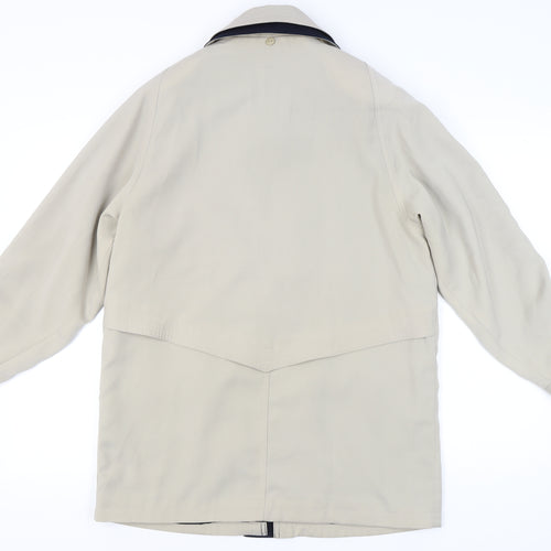 David Barry Womens Beige Mid-Length Overcoat UK14 Polyester