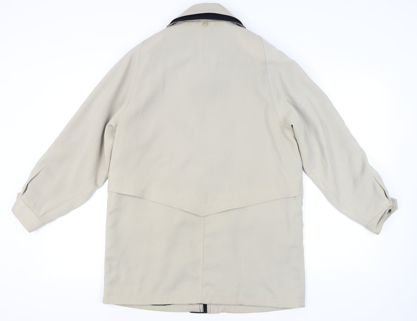 David Barry Womens Beige Mid-Length Overcoat UK14 Polyester