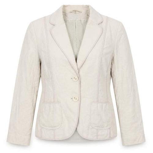 Marks and Spencer Women’s Beige Linen Blend Blazer UK 14 Regular Fit