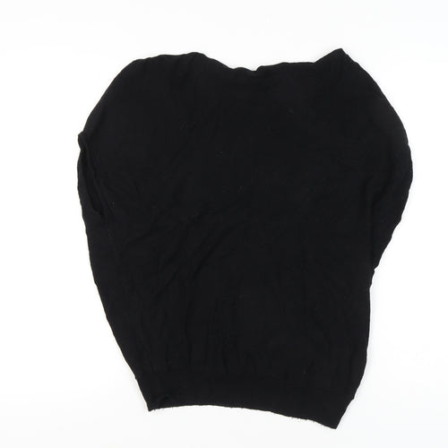 Mint Velvet Women’s Black Small Crew Neck Pullover Jumper