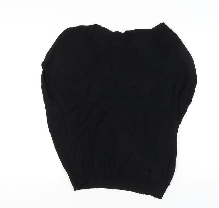 Mint Velvet Women’s Black Small Crew Neck Pullover Jumper