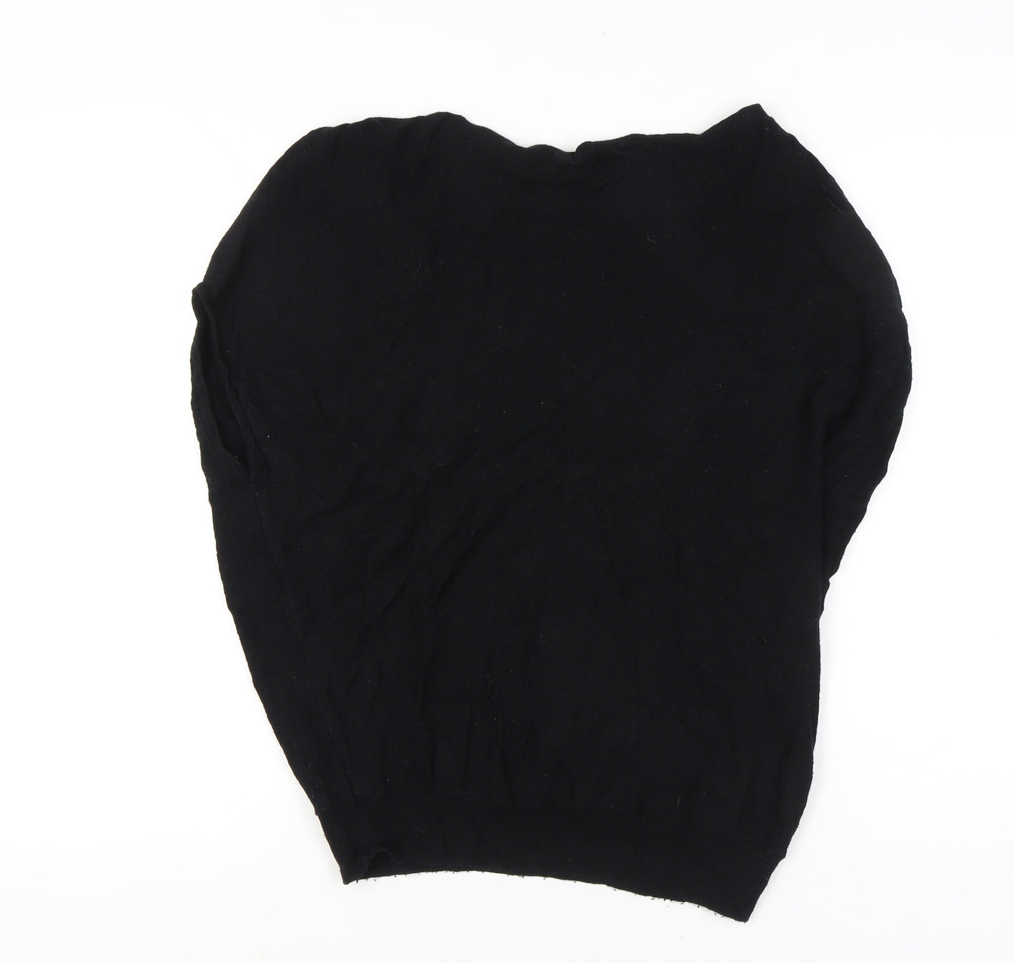 Mint Velvet Women’s Black Small Crew Neck Pullover Jumper