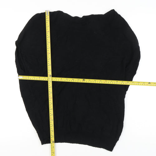 Mint Velvet Women’s Black Small Crew Neck Pullover Jumper