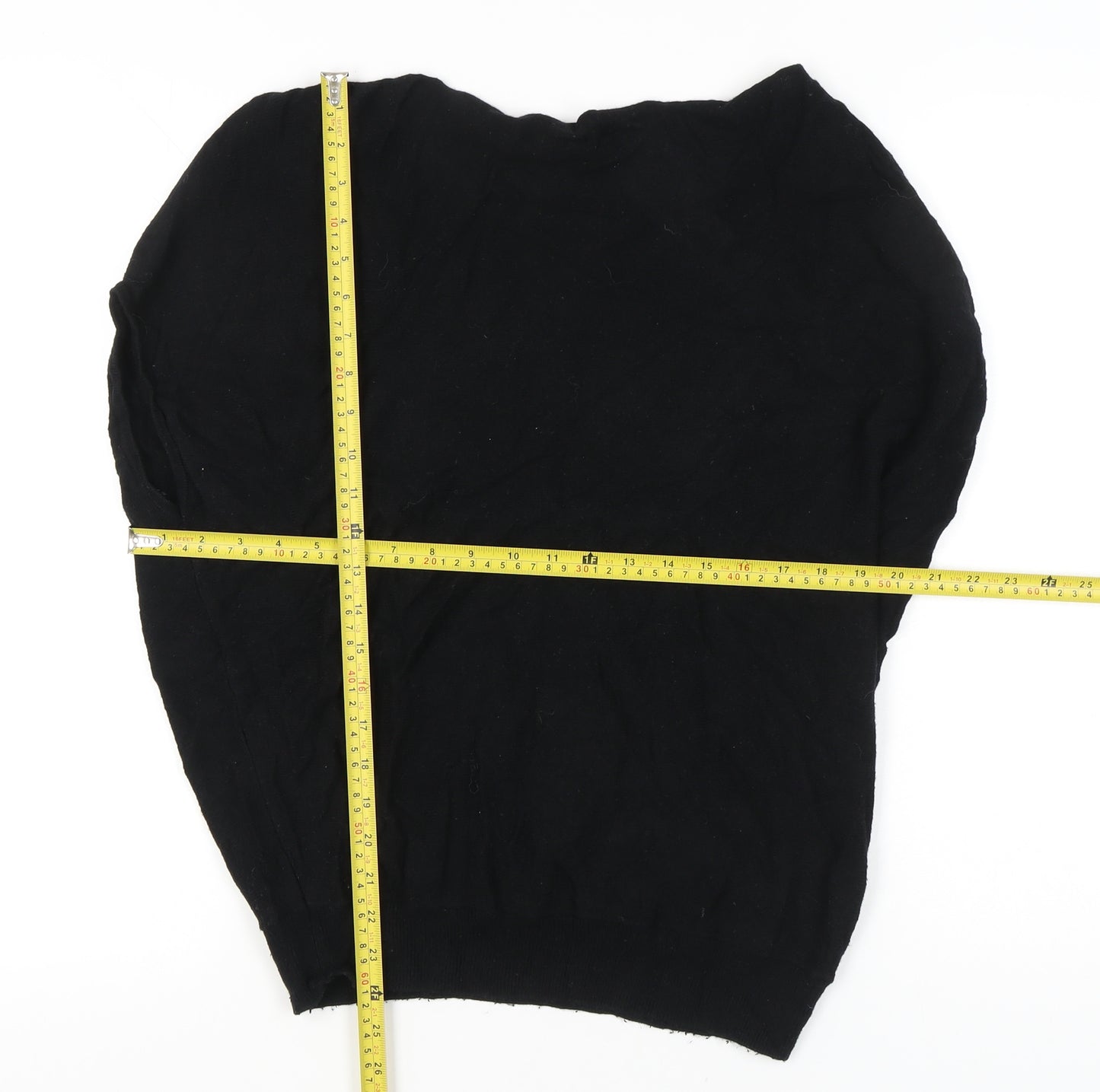 Mint Velvet Women’s Black Small Crew Neck Pullover Jumper