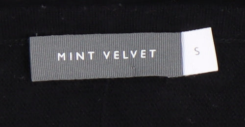 Mint Velvet Women’s Black Small Crew Neck Pullover Jumper