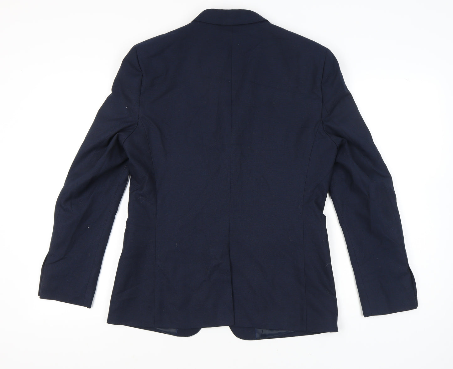 Topman Men's Blue Slim Fit Blazer Jacket 40R Notch Lapel