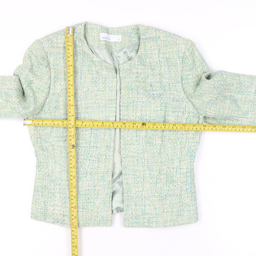 Minosa Petite Women’s Green Bouclé Suit Jacket Size 10 Workwear