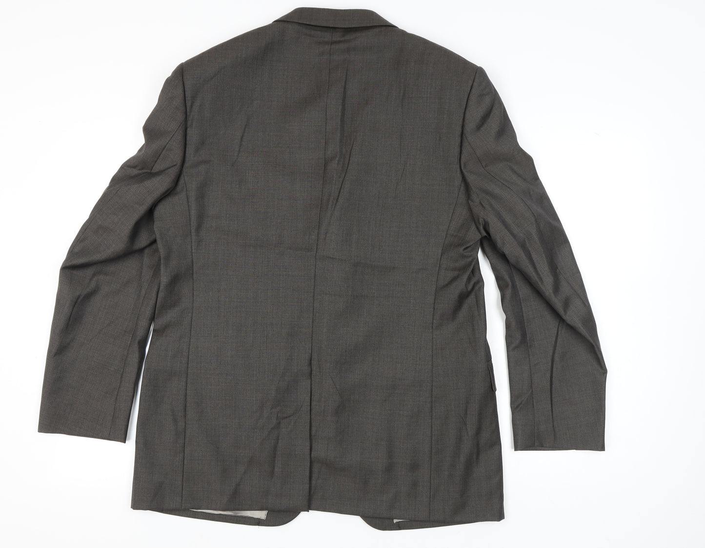 Marks and Spencer Mens Brown Wool Blazer Jacket 42in Chest Medium