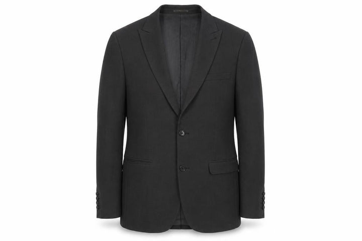 Front view of Next Men's Grey Blazer Jacket, size 40, Regular Fit Notch Lapel