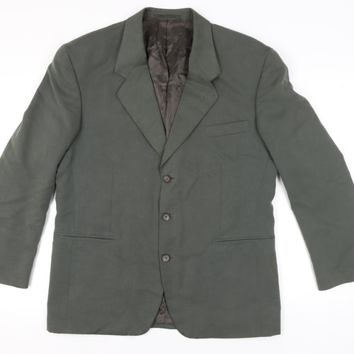 BHS Men’s Green 42in Regular Blazer Jacket Single Breasted