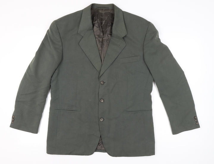 BHS Men’s Green 42in Regular Blazer Jacket Single Breasted