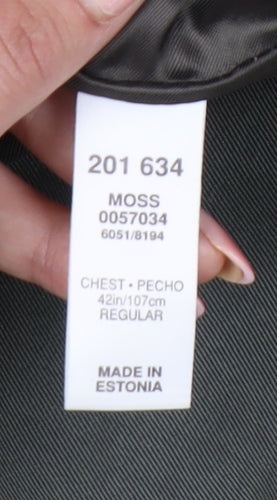 BHS Men’s Green 42in Regular Blazer Jacket Single Breasted