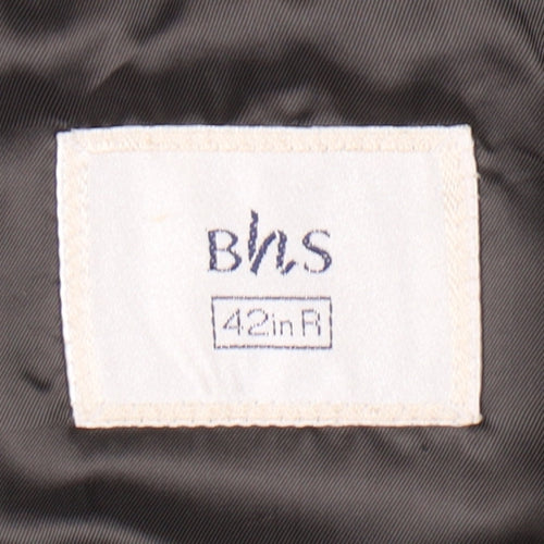 BHS Men’s Green 42in Regular Blazer Jacket Single Breasted