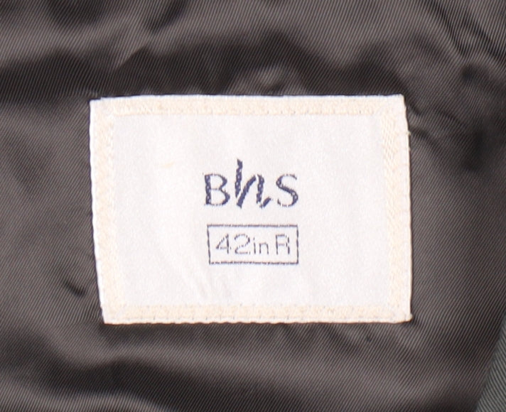 BHS Men’s Green 42in Regular Blazer Jacket Single Breasted