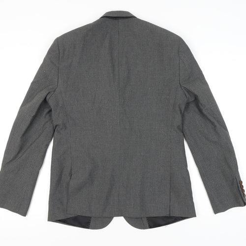 ASOS Men’s Grey Slim Fit Checked Blazer Jacket 40 Chest