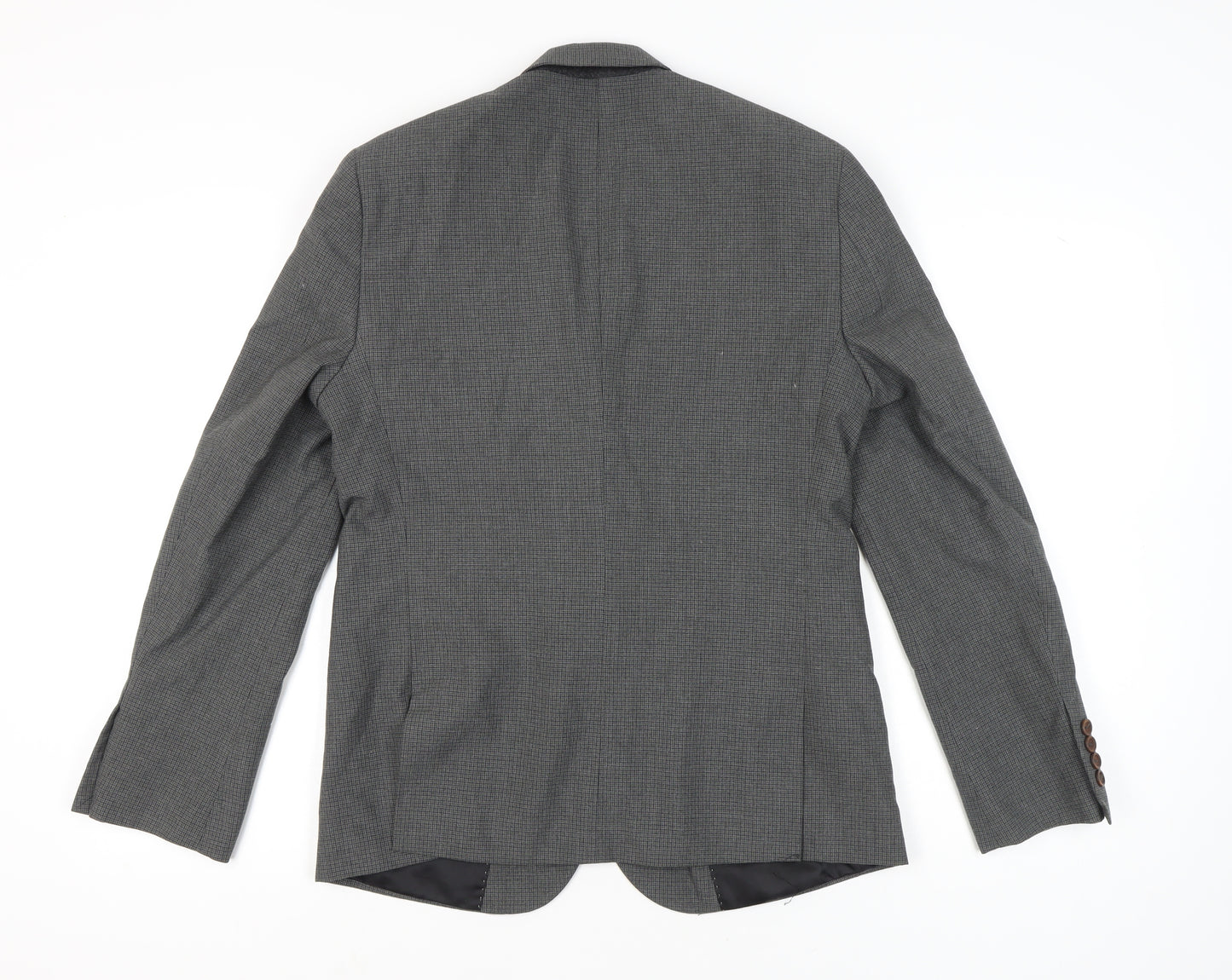 ASOS Men’s Grey Slim Fit Checked Blazer Jacket 40 Chest
