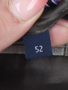 Tommy Hilfiger Men Beige Check Blazer Jacket Size 52 Regular Fit