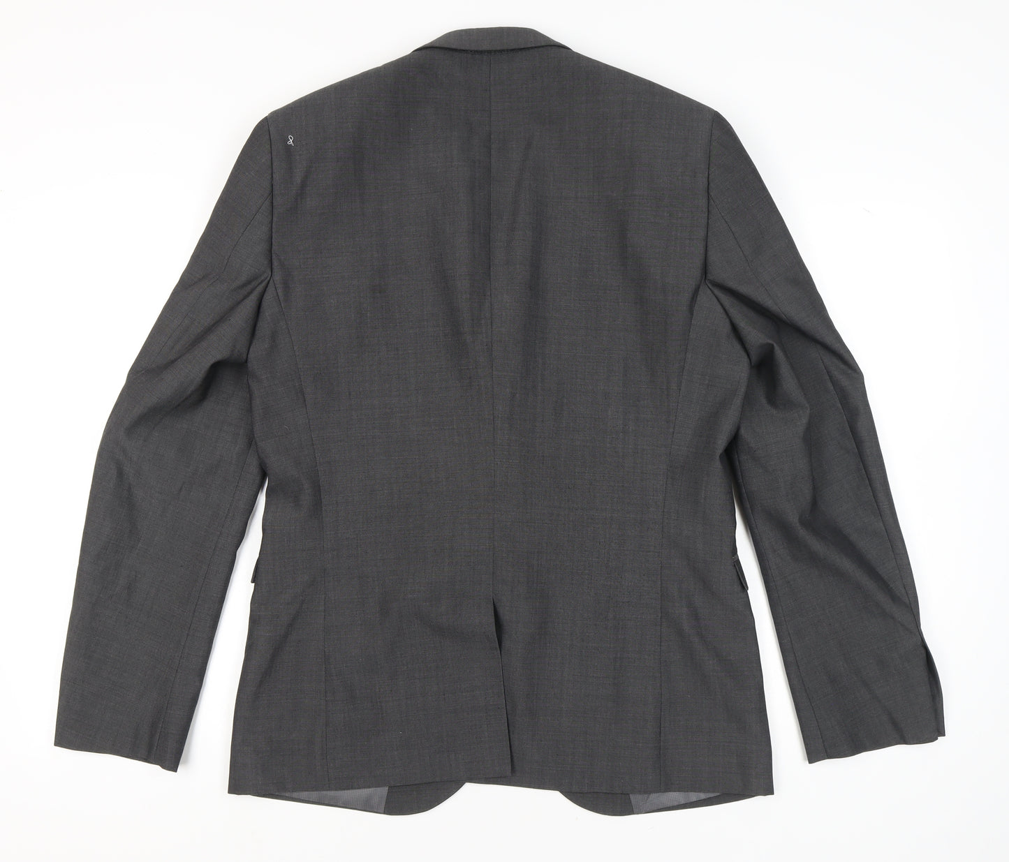 Next Men’s Grey 42L Blazer Jacket Wool Blend Formal