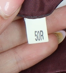 Douglas Men's Red Wool Blazer Jacket 50R Notch Lapel Classic Formal