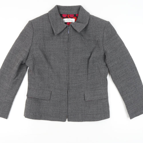 Marks and Spencer Women’s Grey Wool Blend Suit Jacket UK 12