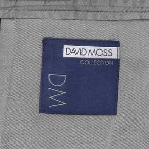 David Moss Men's Black Wool Blend Tuxedo Jacket Shawl Lapel Size 42 Regular