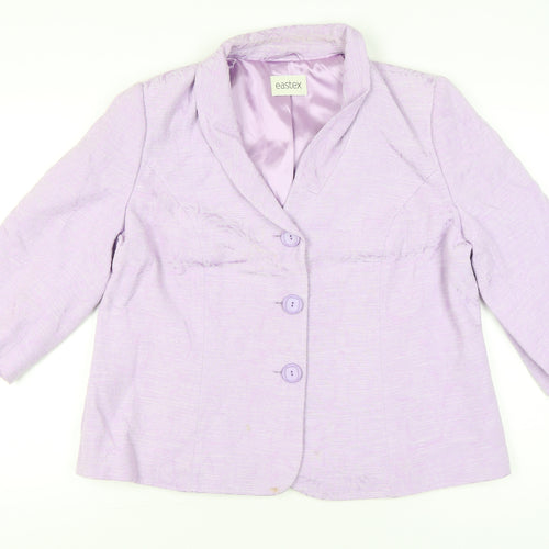 Eastex Women’s Purple Shawl Collar Suit Jacket Size 20 Regular