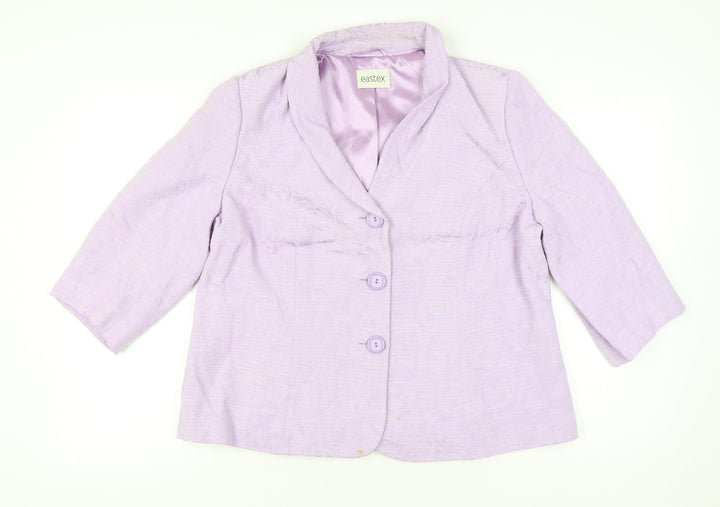 Eastex Women’s Purple Shawl Collar Suit Jacket Size 20 Regular
