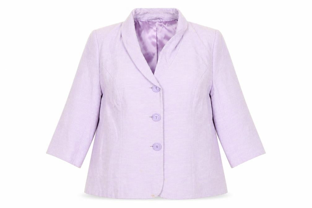 Eastex Women’s Purple Shawl Collar Suit Jacket Size 20 Regular