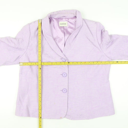 Eastex Women’s Purple Shawl Collar Suit Jacket Size 20 Regular