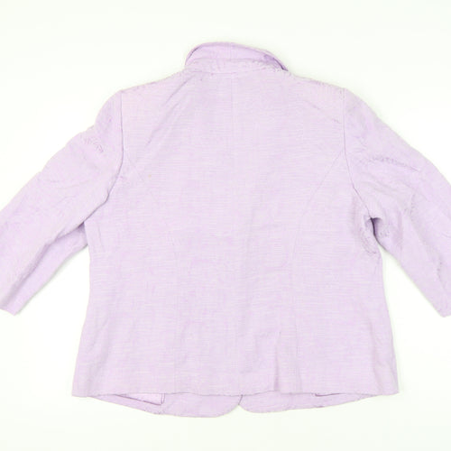 Eastex Women’s Purple Shawl Collar Suit Jacket Size 20 Regular