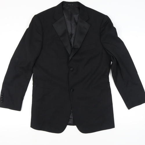 Taylor & Wright Men's Black 38R Shawl Lapel Suit Jacket