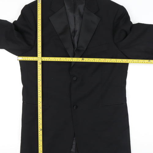 Taylor & Wright Men's Black 38R Shawl Lapel Suit Jacket