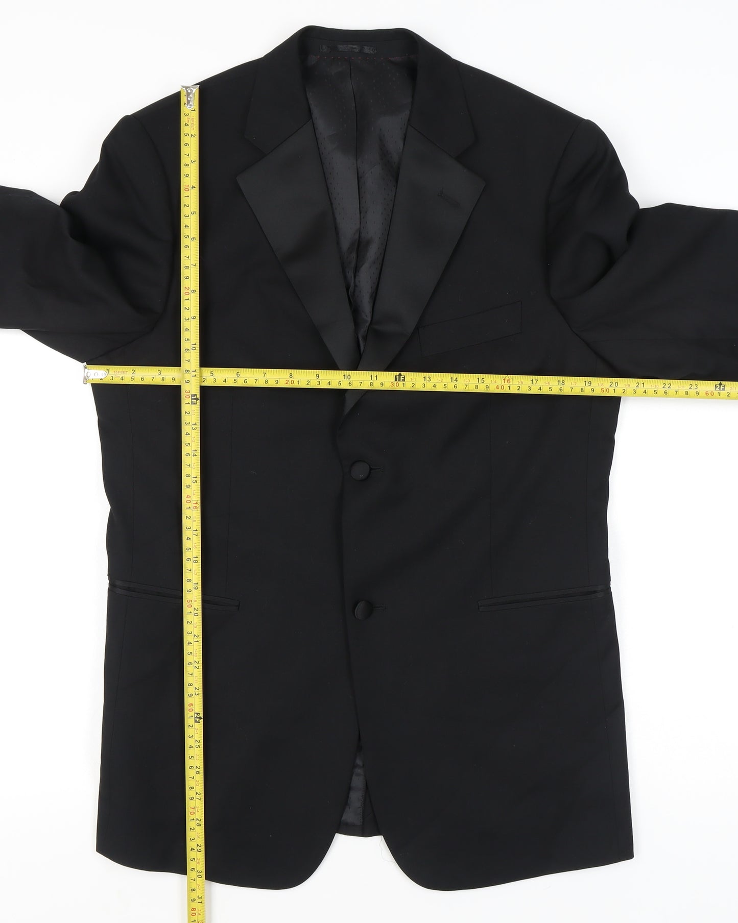 Taylor & Wright Men's Black 38R Shawl Lapel Suit Jacket