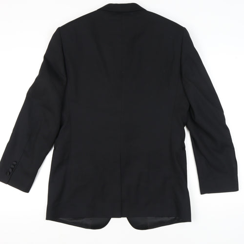 Taylor & Wright Men's Black 38R Shawl Lapel Suit Jacket