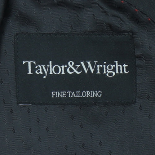 Taylor & Wright Men's Black 38R Shawl Lapel Suit Jacket